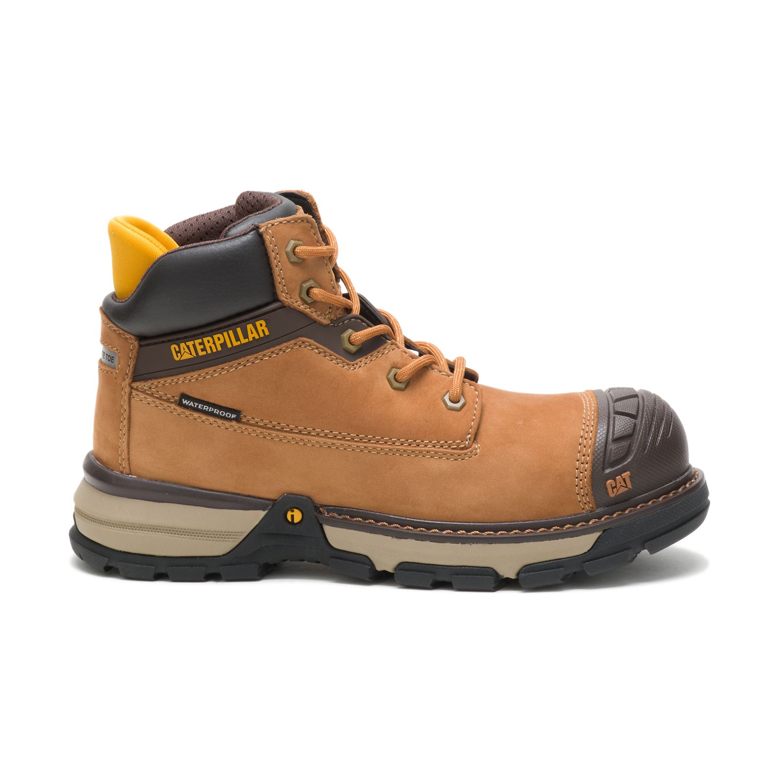 Caterpillar Women's Excavator Superlite Waterproof Nano Toe Csa Work Boots Brown CAT-73812